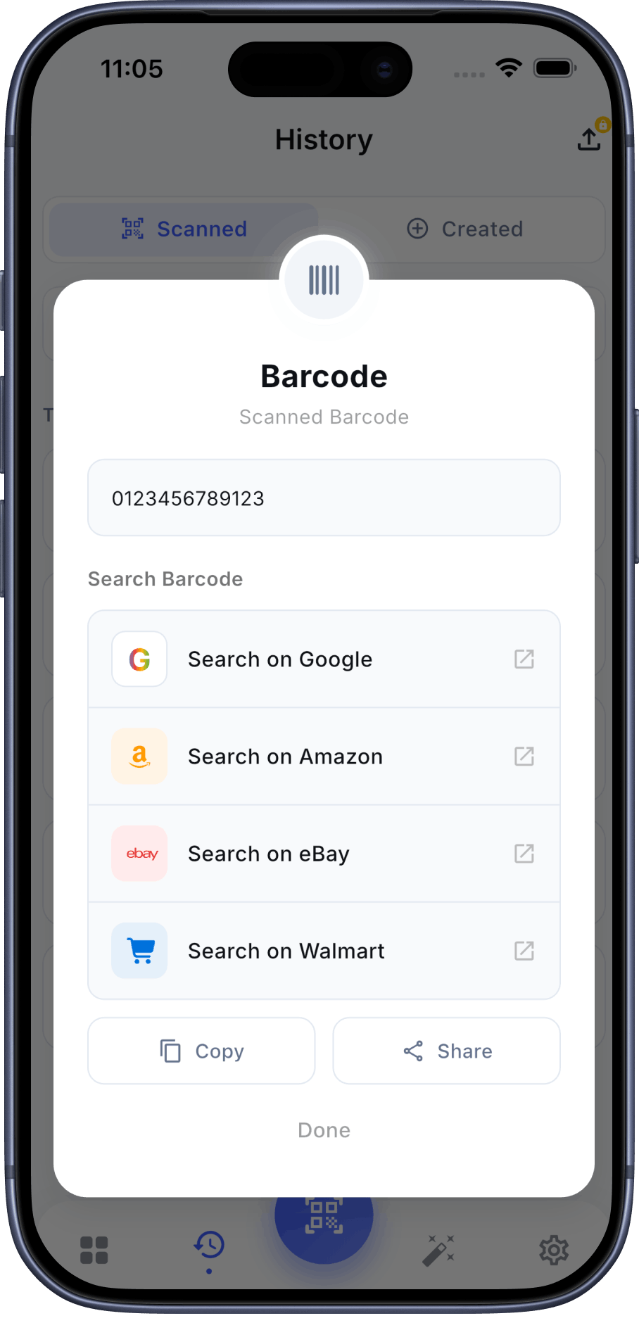 QR Pulse Barcode Search